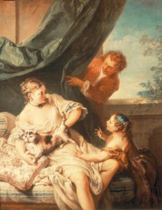 De onverwachte bezoeker door François Boucher